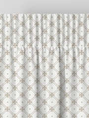 Laura Ashley Dove Grey Wickerwork Made to Measure 100% Cotton Curtains - Image 6 of 9