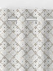 Laura Ashley Dove Grey Wickerwork Made to Measure 100% Cotton Curtains - Image 7 of 9