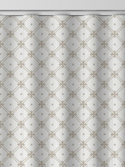 Laura Ashley Dove Grey Wickerwork Made to Measure 100% Cotton Curtains - Image 8 of 9