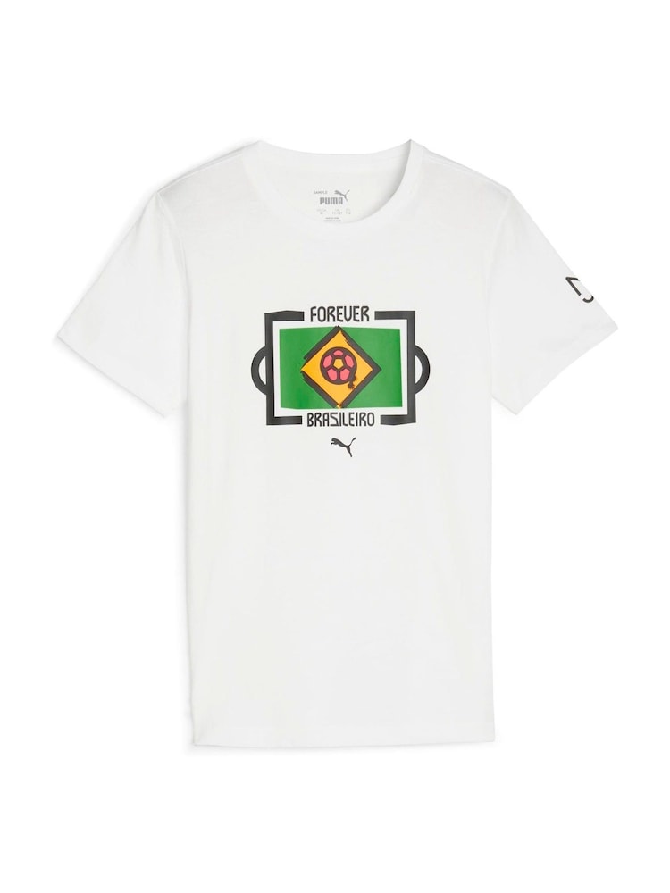 Puma White Neymar JR T-Shirt - Image 1 of 2