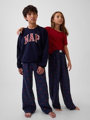 Gap Navy Christmas Truck Matching Family Flannel Pyjama Bottoms (4-13yrs) - Image 1 of 6