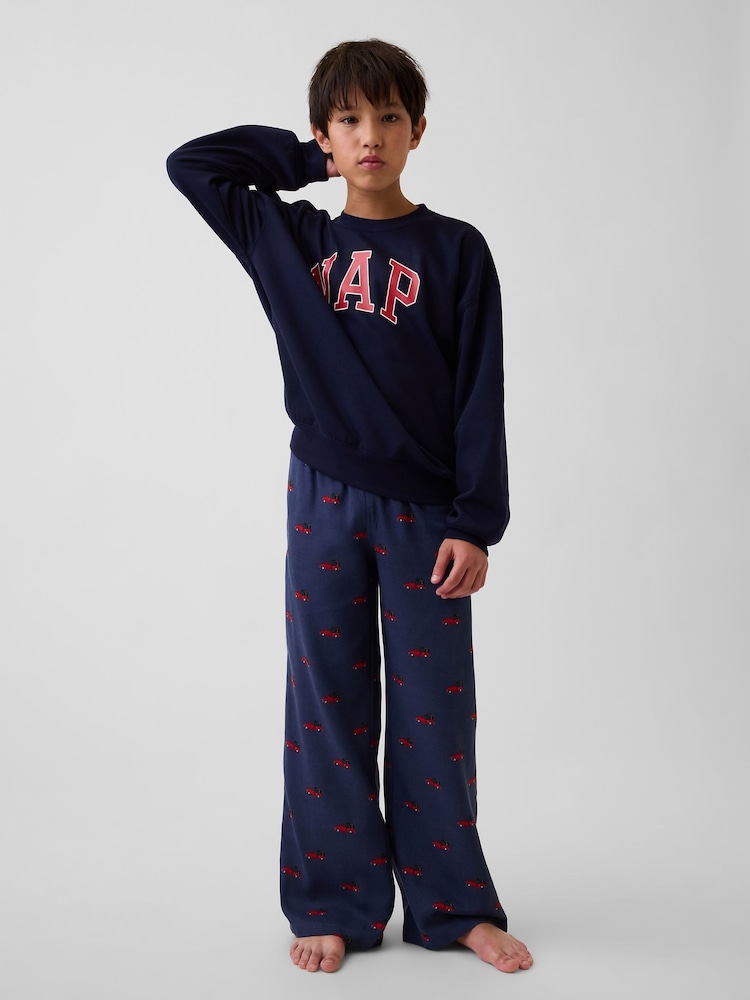 Gap Navy Christmas Truck Matching Family Flannel Pyjama Bottoms (4-13yrs) - Image 2 of 6 Gap Navy Christmas Truck Matching Family Flannel Pyjama Bottoms (4-13yrs) - Image 2 of 6