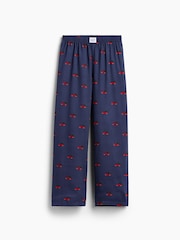Gap Navy Christmas Truck Matching Family Flannel Pyjama Bottoms (4-13yrs) - Image 4 of 6