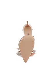 Steve Madden Pink Champagne Live Up Heeled Diamante Bow Shoes - Image 7 of 7