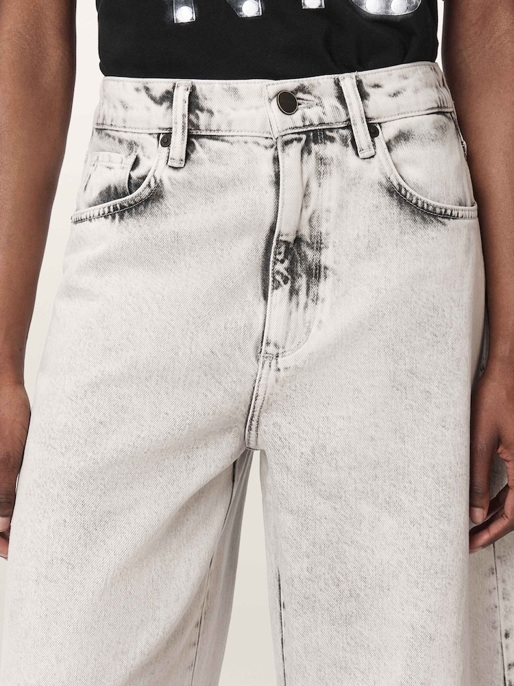 AllSaints Grey Payton Crop Jeans - Image 2 of 7