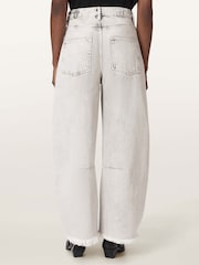 AllSaints Grey Payton Crop Jeans - Image 3 of 7
