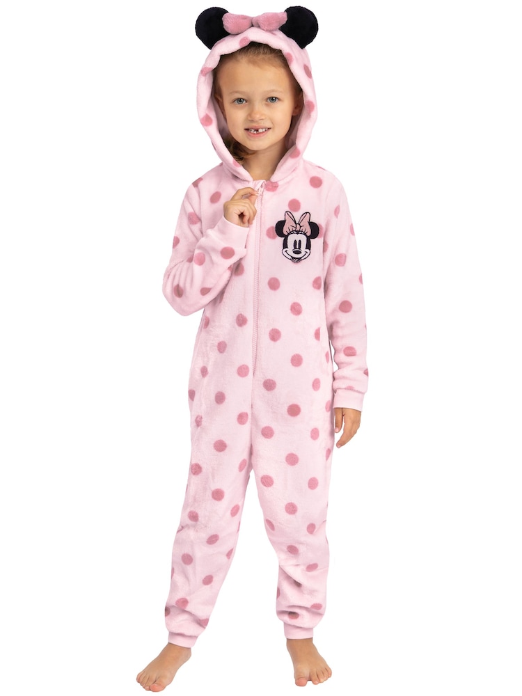 Character Pink Disney Minnie Mouse Onesie With 3D Ears And Bow - Image 2 of 12 Character Pink Disney Minnie Mouse Onesie With 3D Ears And Bow - Image 2 of 12
