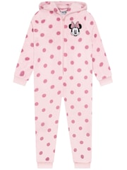 Character Pink Disney Minnie Mouse Onesie With 3D Ears And Bow - Image 8 of 12