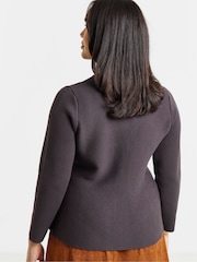Simply Be Purple Cinched Waist Cardigan - Image 2 of 4