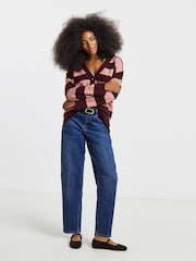 Simply Be Pink Sponge Boyfriend Cardigan - Image 3 of 4