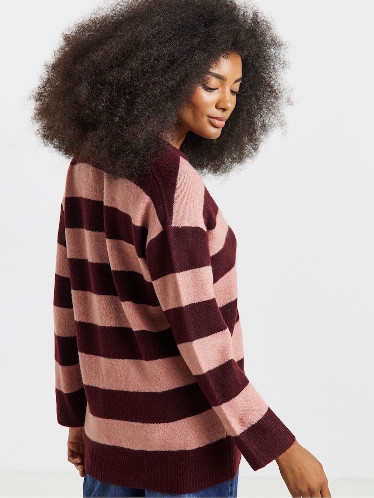 Simply Be Pink Sponge Boyfriend Cardigan - Image 4 of 4 Simply Be Pink Sponge Boyfriend Cardigan - Image 4 of 4