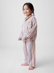 Gap Multi Stripe Matching Family Flannel Pyjamas Set (6mths-5yrs) - Image 2 of 6