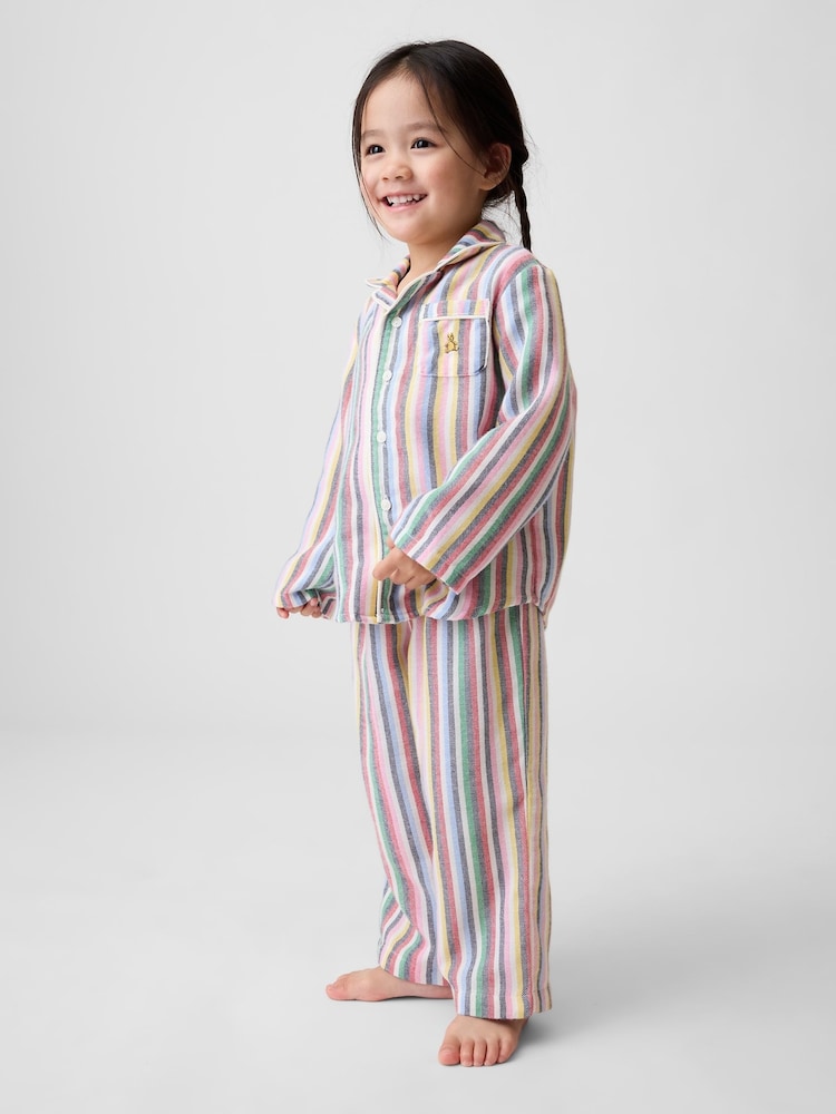 Gap Multi Stripe Matching Family Flannel Pyjamas Set (6mths-5yrs) - Image 2 of 6 Gap Multi Stripe Matching Family Flannel Pyjamas Set (6mths-5yrs) - Image 2 of 6