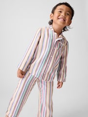 Gap Multi Stripe Matching Family Flannel Pyjamas Set (6mths-5yrs) - Image 3 of 6