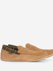 رملي - حذاء للبيت سويد Porterfield من Barbour  - صورة 3 من 7