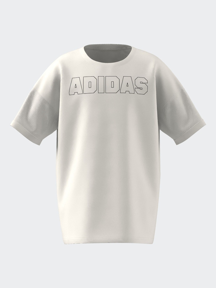 adidas White Sportswear T-Shirt - Image 1 of 3