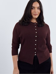 Simply Be Cinched cardigan med knapper - Billede 1 af 4