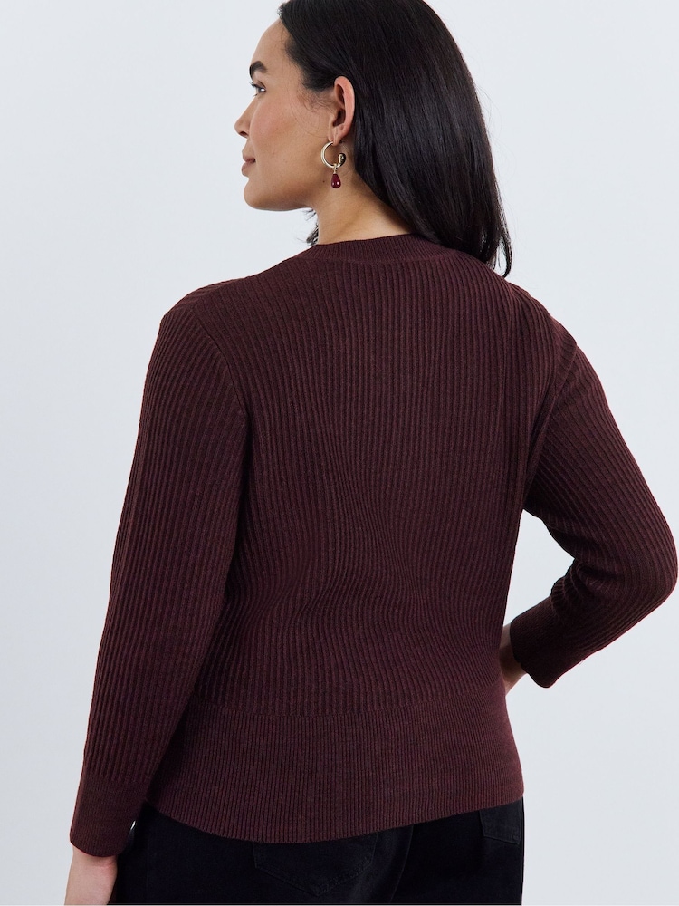 Simply Be Cinched cardigan med knapper - Billede 2 af 4 Simply Be Cinched cardigan med knapper - Billede 2 af 4