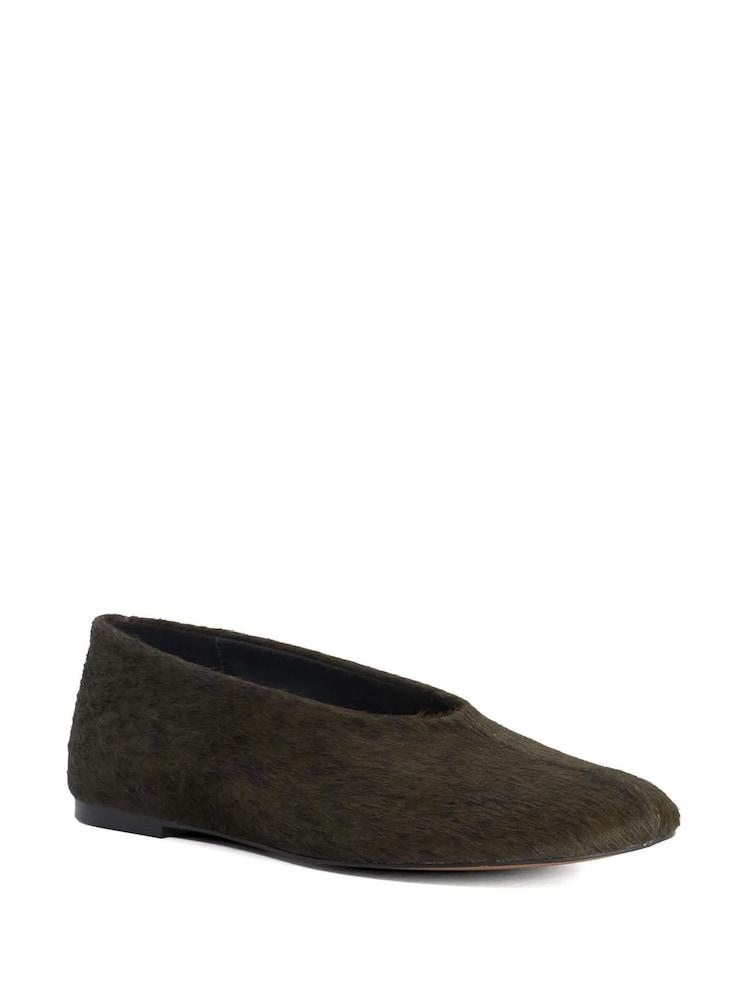 Dune London Green Highway Ballet Pumps - Image 2 of 5 Dune London Green Highway Ballet Pumps - Image 2 of 5