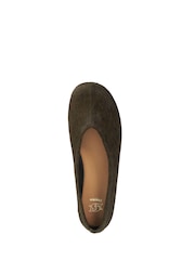Dune London Green Highway Ballet Pumps - Image 4 of 5