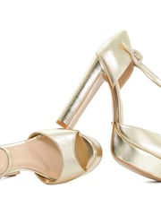 Dune London Gold Myans Smart Sandals - Image 5 of 5