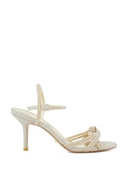Dune London Metallic Marvelous Heeled Sandals - Image 3 of 5