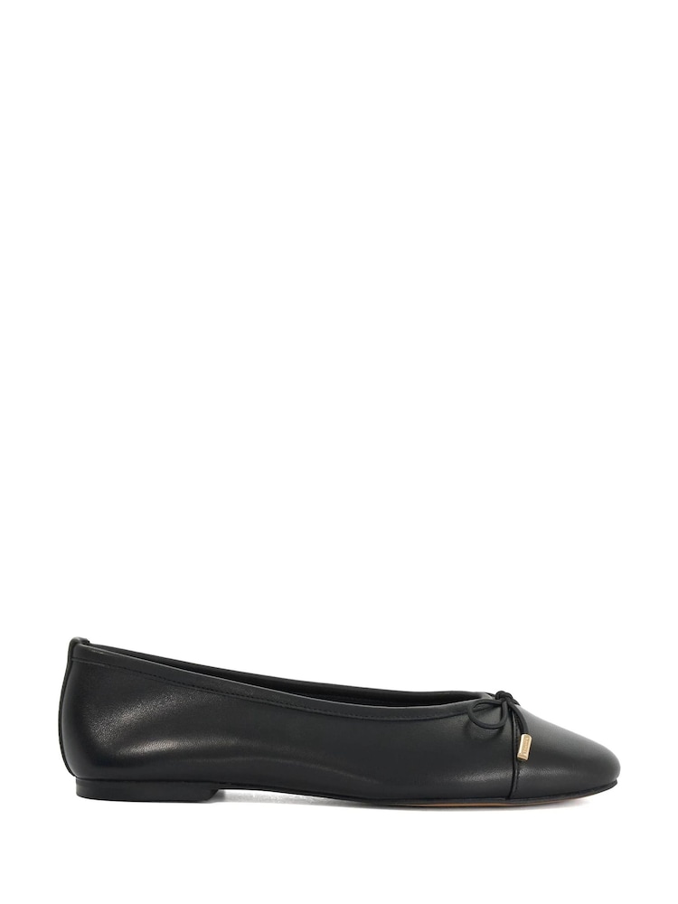 Dune London Black Haliah Ballet Pumps - Image 1 of 5 Dune London Black Haliah Ballet Pumps - Image 1 of 5