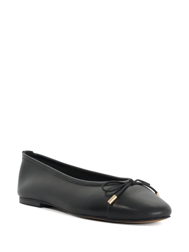 Dune London Black Haliah Ballet Pumps - Image 2 of 5 Dune London Black Haliah Ballet Pumps - Image 2 of 5