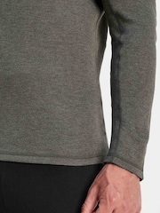 Tog 24 Dark Grey Marl Meru Thermal Quarter Zip Sweatshirt - Image 5 of 9