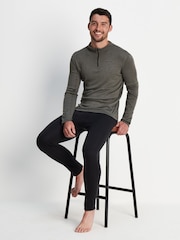 Tog 24 Dark Grey Marl Meru Thermal Quarter Zip Sweatshirt - Image 6 of 9
