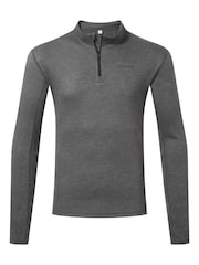Tog 24 Dark Grey Marl Meru Thermal Quarter Zip Sweatshirt - Image 8 of 9