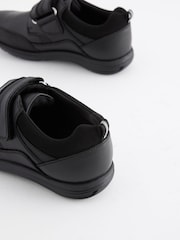 Black Narrow Fit (E) School Leather Single Strap Shoes - Image 3 of 6