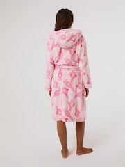 Skinnydip Pink x Wallace & Gromit Feathers Robe - Image 2 of 8