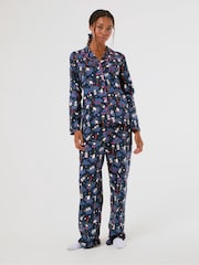 Skinnydip Blue x Wallace & Gromit Feathers Pyjamas Set with Scrunchie - Image 1 of 4