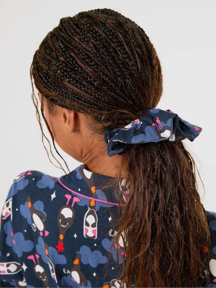 Skinnydip Blue x Wallace & Gromit Feathers Pyjamas Set with Scrunchie - Image 4 of 4 Skinnydip Blue x Wallace & Gromit Feathers Pyjamas Set with Scrunchie - Image 4 of 4