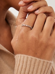 Sterling Silver Open Leaf Ring - Image 1 of 2