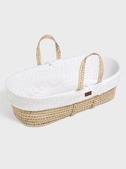 The Little Green Sheep White Moses Basket and Mattress - Image 5 of 5