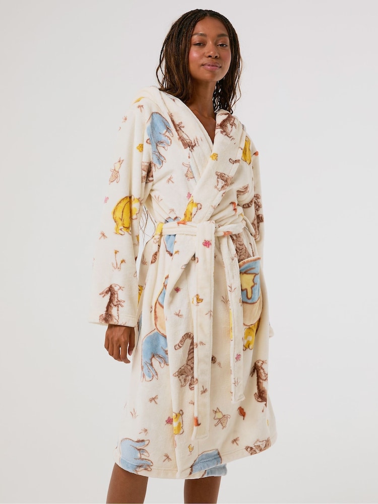 Skinnydip White Disney Winnie the Pooh Ecru Dressing Gown - Image 2 of 3
