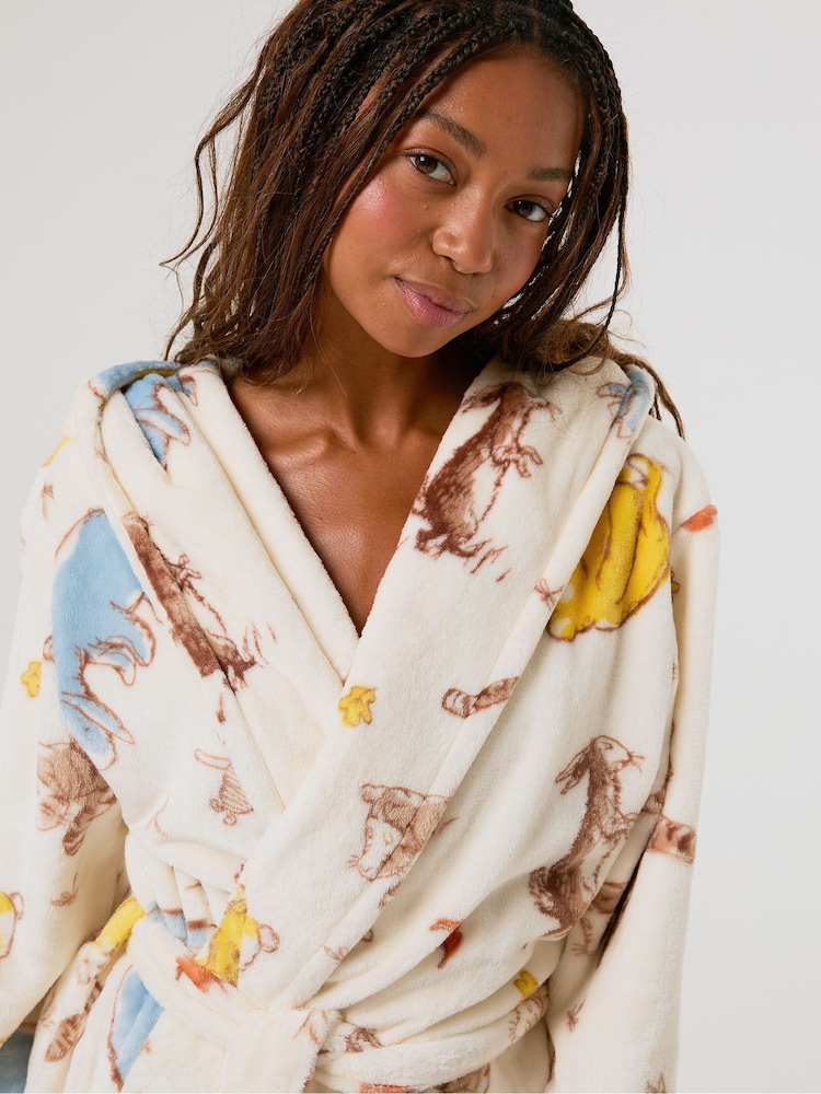 Skinnydip White Disney Winnie the Pooh Ecru Dressing Gown - Image 3 of 3