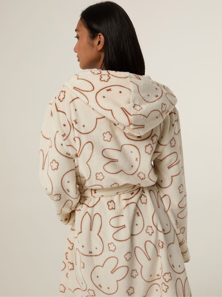 Skinnydip White x Miffy Flower Dressing Gown - Image 2 of 4