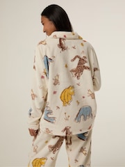 Skinnydip White Disney Winnie The Pooh Ecru Fleece Pyjamas Set - Image 2 of 5