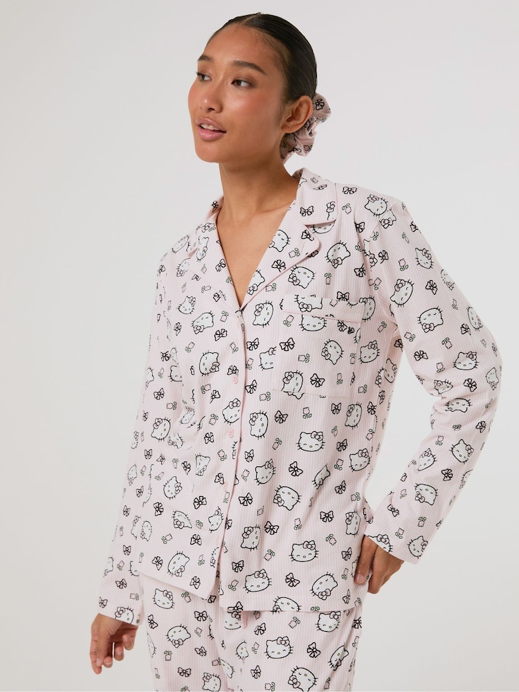 Skinnydip White x Hello Kitty Pyjamas Set with Scrunchie - Image 2 of 8