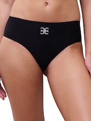 Chantelle Black Soft Stretch Cheekini hipster Seamless One Size Briefs - Image 1 of 4