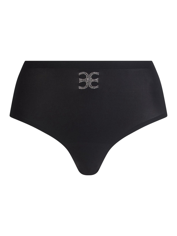 Chantelle Black Soft Stretch Cheekini hipster Seamless One Size Briefs - Image 4 of 4