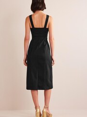 Boden Black Strappy Back Jersey Midi Dress - Image 2 of 5
