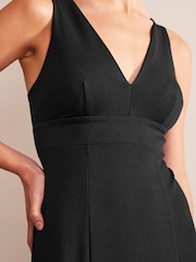 Boden Black Strappy Back Jersey Midi Dress - Image 4 of 5