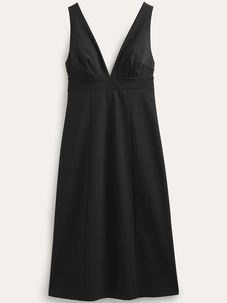 Boden Black Strappy Back Jersey Midi Dress - Image 5 of 5