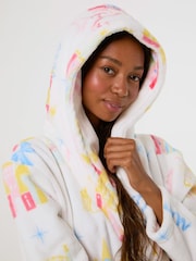 Skinnydip White Disney Princess Glitter Dressing Gown - Image 6 of 6