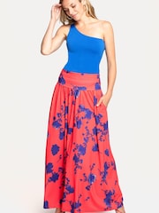 HotSquash Red Roll Top Maxi Skirt - Image 1 of 5