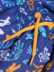 Speedo Blue Boys Printed 13" Watershorts - Image 4 of 5